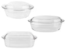3 Cacerola de vidrio con tapa